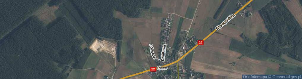 Zdjęcie satelitarne Północna ul.