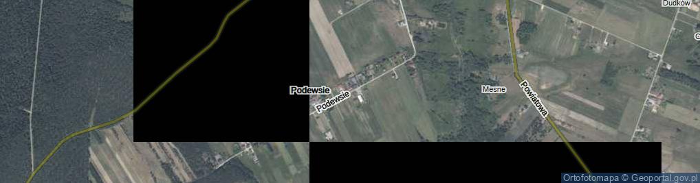 Zdjęcie satelitarne Podewsie ul.