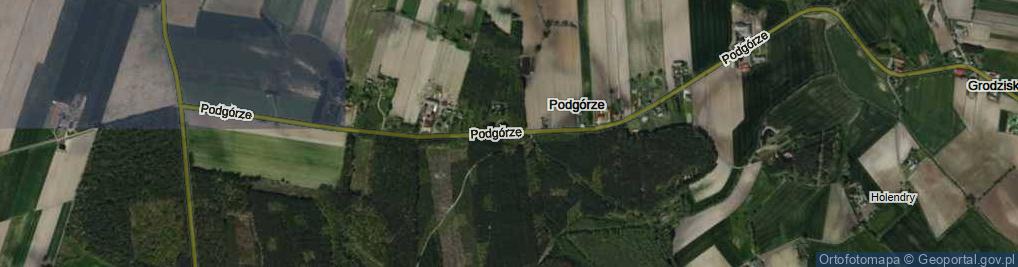Zdjęcie satelitarne Podgórze ul.