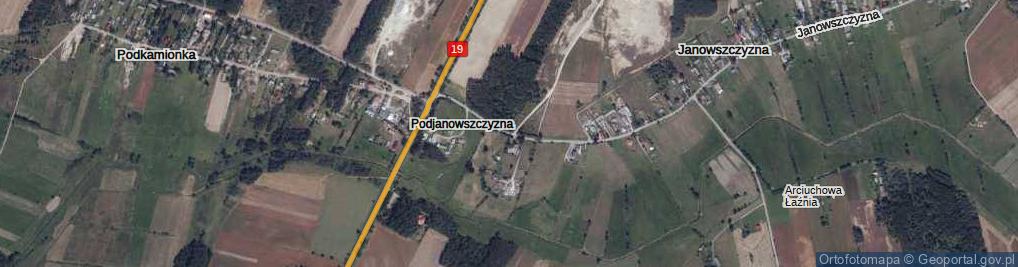 Zdjęcie satelitarne Podjanowszczyzna ul.