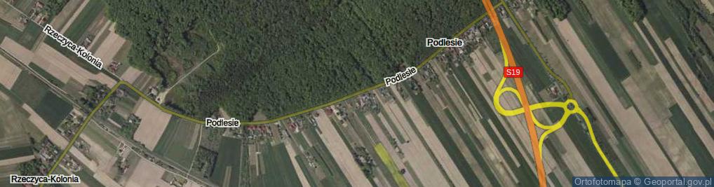 Zdjęcie satelitarne Podlesie ul.
