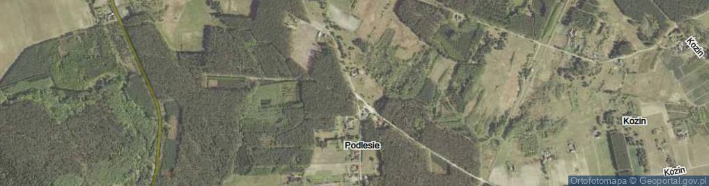 Zdjęcie satelitarne Podlesie ul.