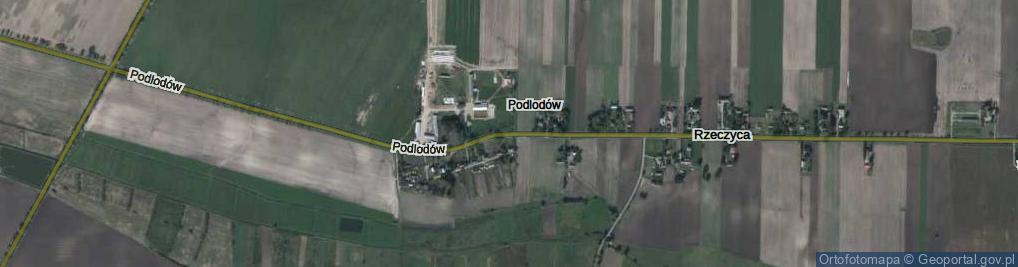Zdjęcie satelitarne Podlodów ul.