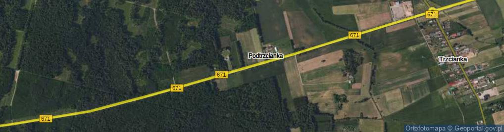 Zdjęcie satelitarne Podtrzcianka ul.