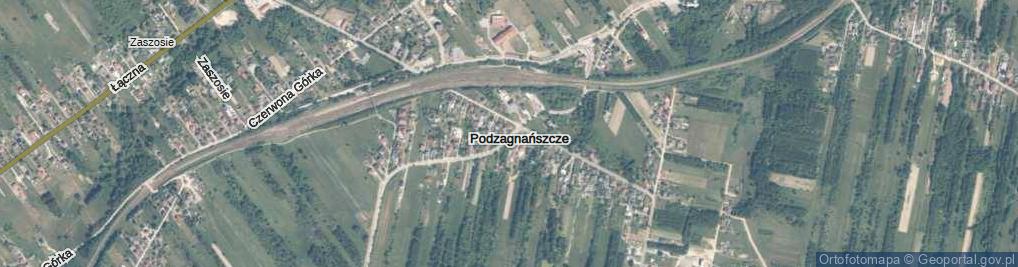 Zdjęcie satelitarne Podzagnańszcze ul.