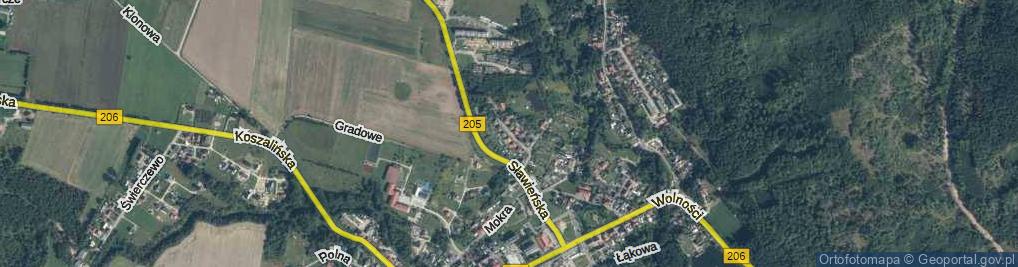 Zdjęcie satelitarne Podmiejska ul.