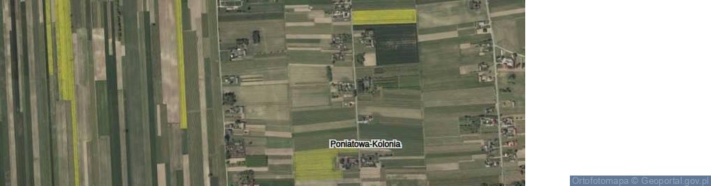 Zdjęcie satelitarne Poniatowa-Kolonia ul.