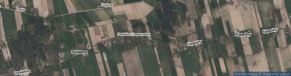 Zdjęcie satelitarne Popielina-Towarzystwo ul.