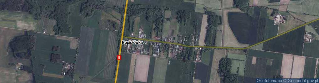 Zdjęcie satelitarne Popiołówka ul.