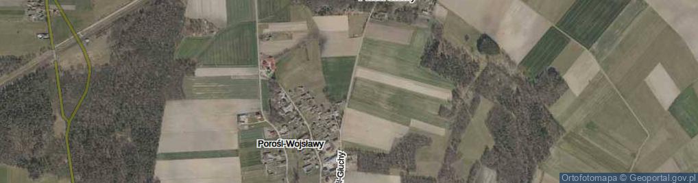 Zdjęcie satelitarne Porośl-Głuchy ul.