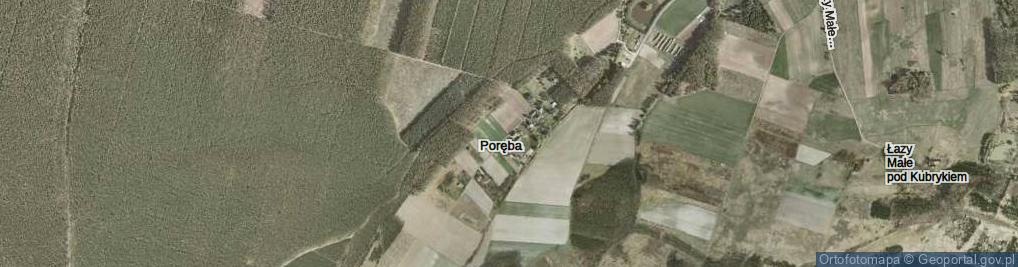 Zdjęcie satelitarne Poręba ul.