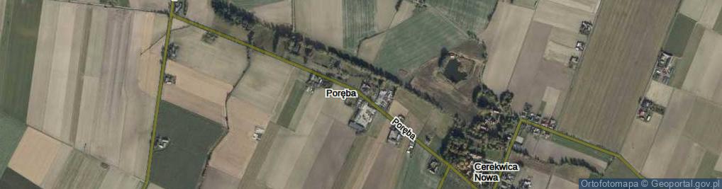 Zdjęcie satelitarne Poręba ul.