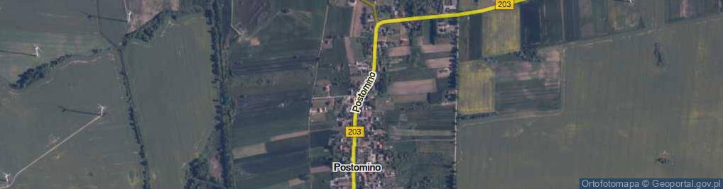 Zdjęcie satelitarne Postomino ul.