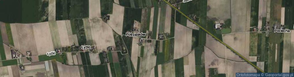 Zdjęcie satelitarne Potrzasków ul.