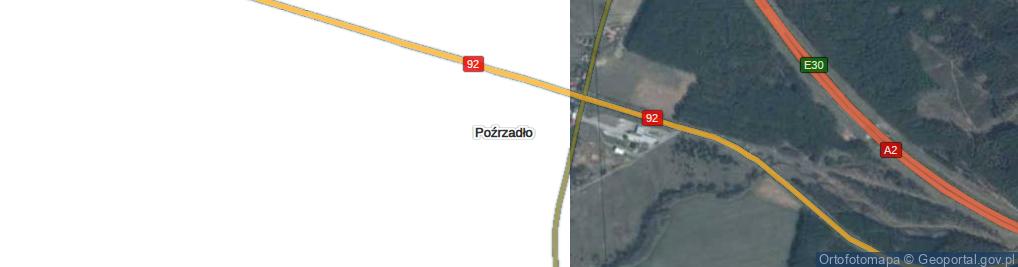 Zdjęcie satelitarne Poźrzadło ul.
