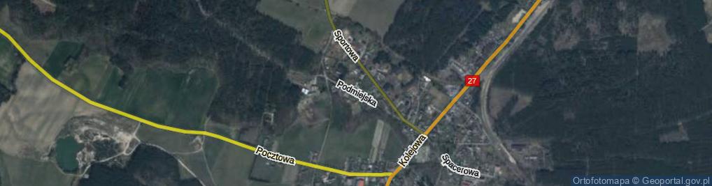 Zdjęcie satelitarne Podmiejska ul.