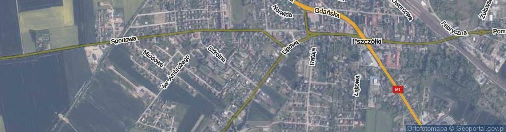 Zdjęcie satelitarne Pogodna ul.