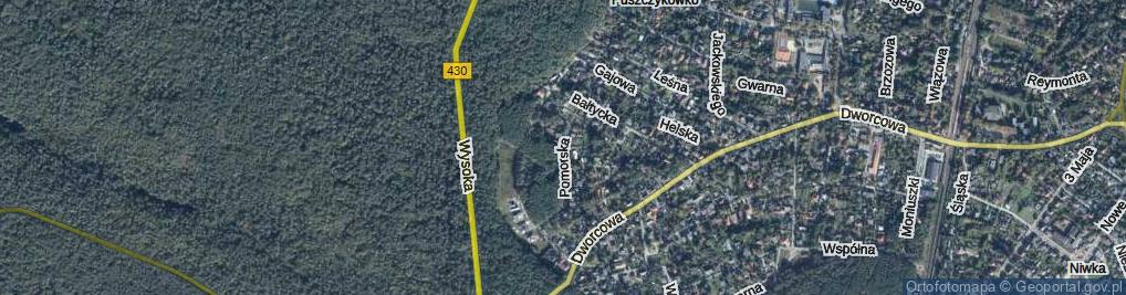 Zdjęcie satelitarne Pomorska ul.