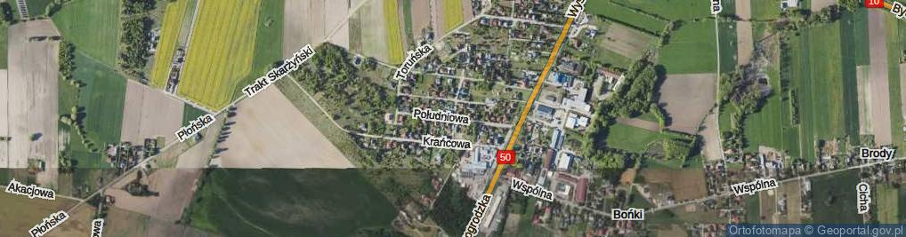 Zdjęcie satelitarne Południowa ul.