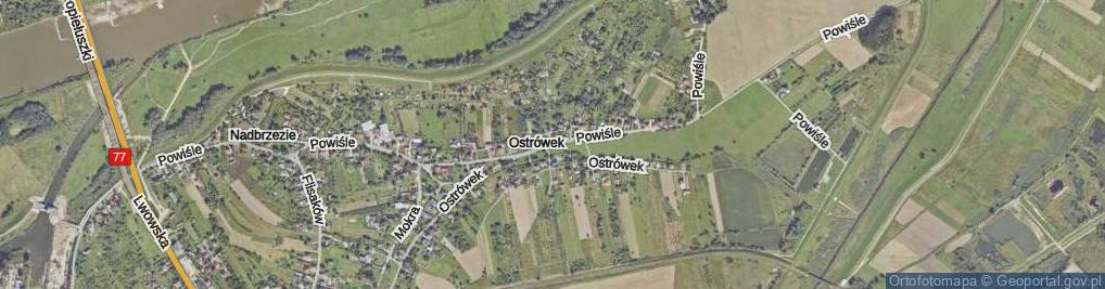 Zdjęcie satelitarne Powiśle ul.