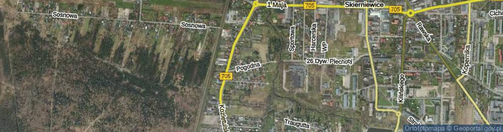 Zdjęcie satelitarne Pogodna ul.