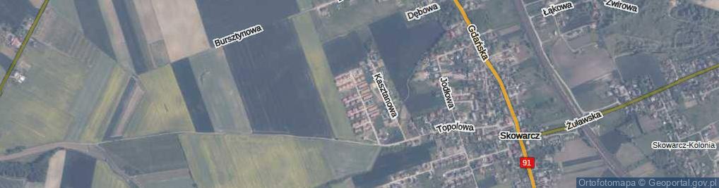 Zdjęcie satelitarne Pod Jałowcem ul.