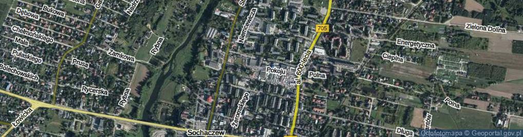 Zdjęcie satelitarne Pokoju ul.