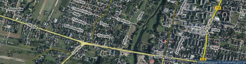 Zdjęcie satelitarne Połaniecka ul.