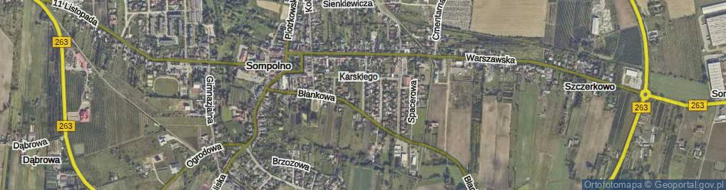 Zdjęcie satelitarne Powstańców Wielkopolskich ul.