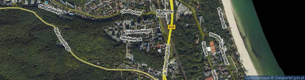 Zdjęcie satelitarne Podgórna ul.