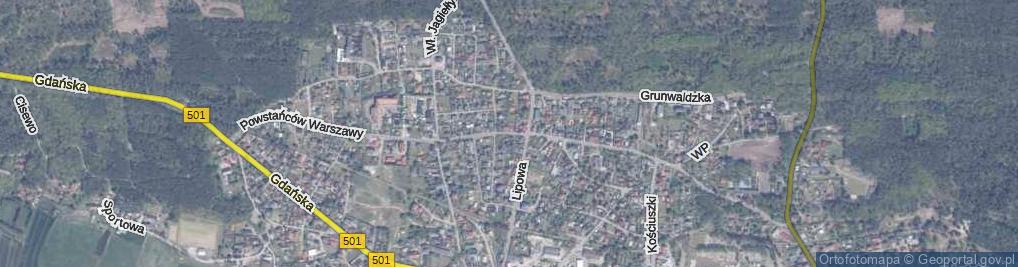 Zdjęcie satelitarne Powstańców Warszawy ul.
