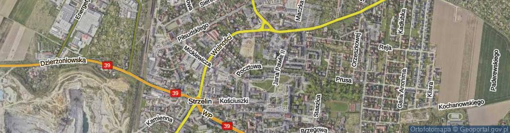Zdjęcie satelitarne Pocztowa ul.