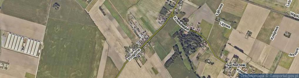 Zdjęcie satelitarne Podgórna ul.