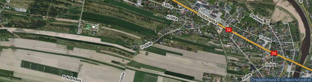 Zdjęcie satelitarne Podole ul.