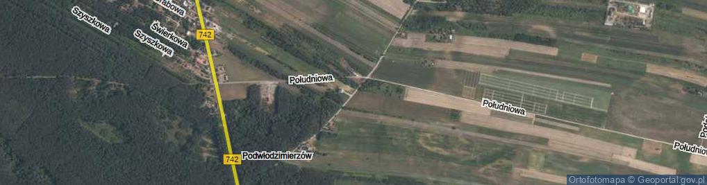Zdjęcie satelitarne Podwłodzimierzów ul.