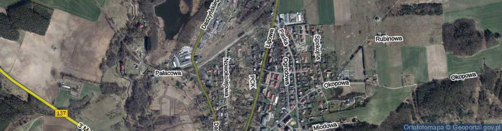 Zdjęcie satelitarne Polskiego Czerwonego Krzyża ul.