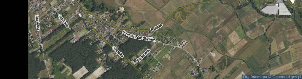 Zdjęcie satelitarne Powstańców Śląskich ul.