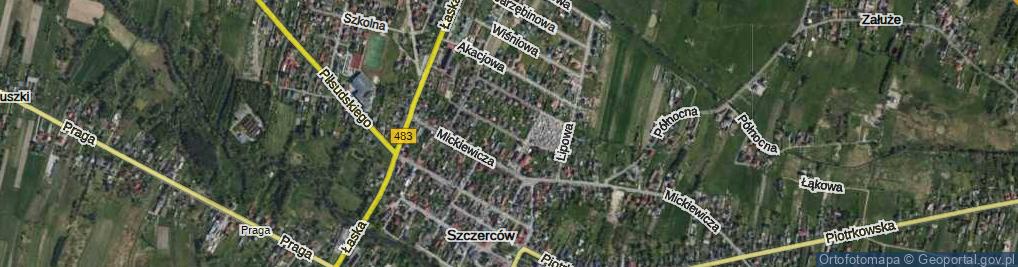 Zdjęcie satelitarne Polski Sierpień ul.