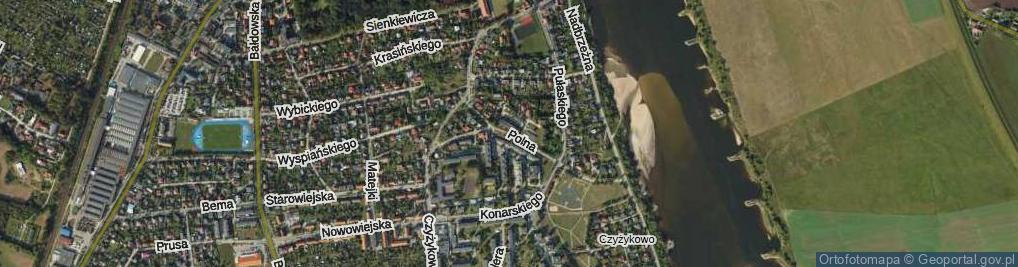 Zdjęcie satelitarne Polna ul.