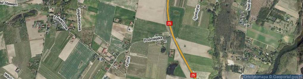 Zdjęcie satelitarne Podmiejska ul.