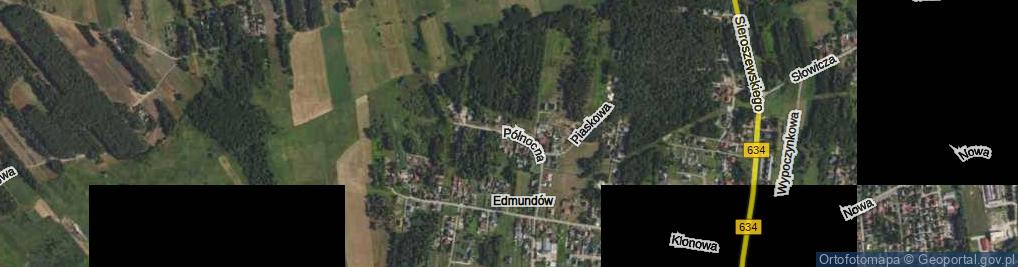 Zdjęcie satelitarne Północna ul.