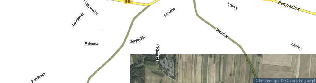 Zdjęcie satelitarne Podgórze ul.