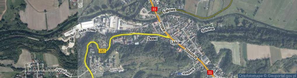 Zdjęcie satelitarne Podgórna ul.