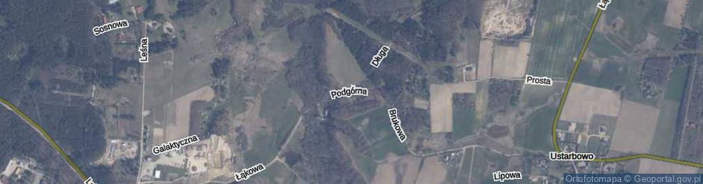 Zdjęcie satelitarne Podgórna ul.