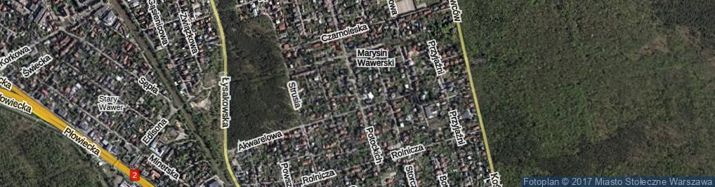 Zdjęcie satelitarne Potockich ul.