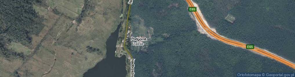 Zdjęcie satelitarne Podgórna ul.