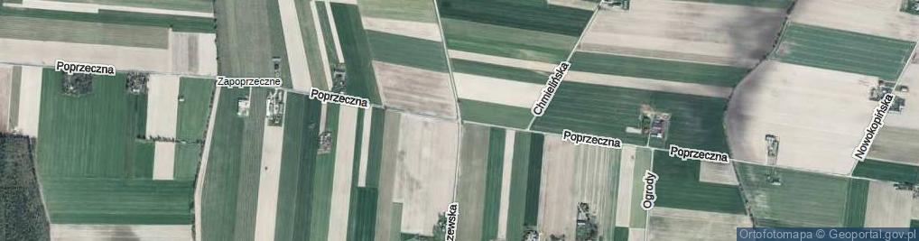 Zdjęcie satelitarne Poprzeczna ul.