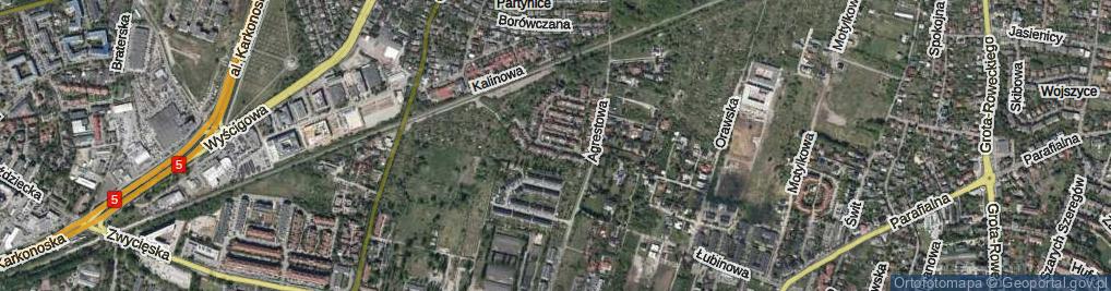 Zdjęcie satelitarne Poziomkowa ul.