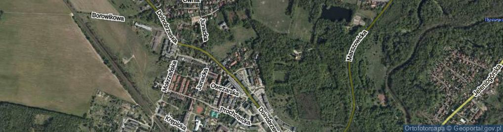 Zdjęcie satelitarne Polkowicka ul.