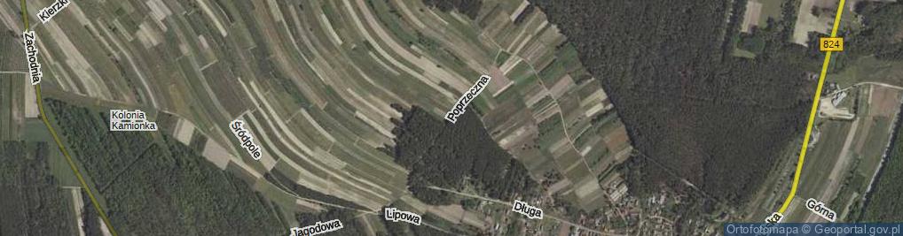 Zdjęcie satelitarne Poprzeczna ul.